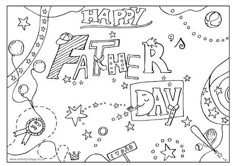 fathers day coloring page